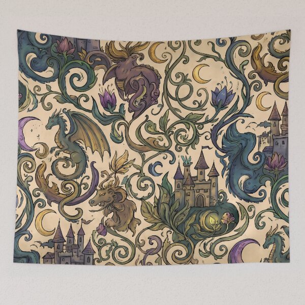 Item preview, Moon Creatures Reality Fantasy Artistic Expression Art Design designed and sold by ART ATTACK ZONE.