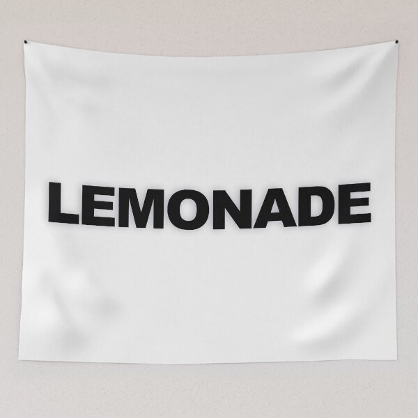 Item preview, LEMONADE — Black Minimal Bold Type Statement designed and sold by WORDPAUSE.