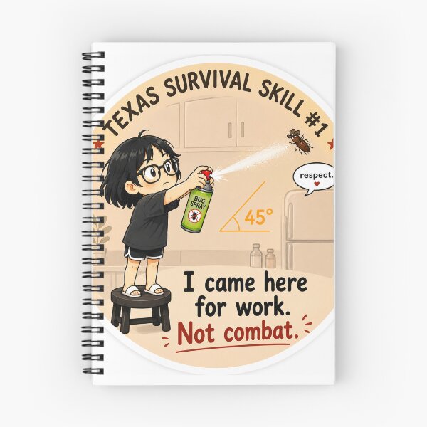 Item preview, Funny Texas Apartment Sticker | I Came Here For Work Not Combat designed and sold by Mentally In Cali.