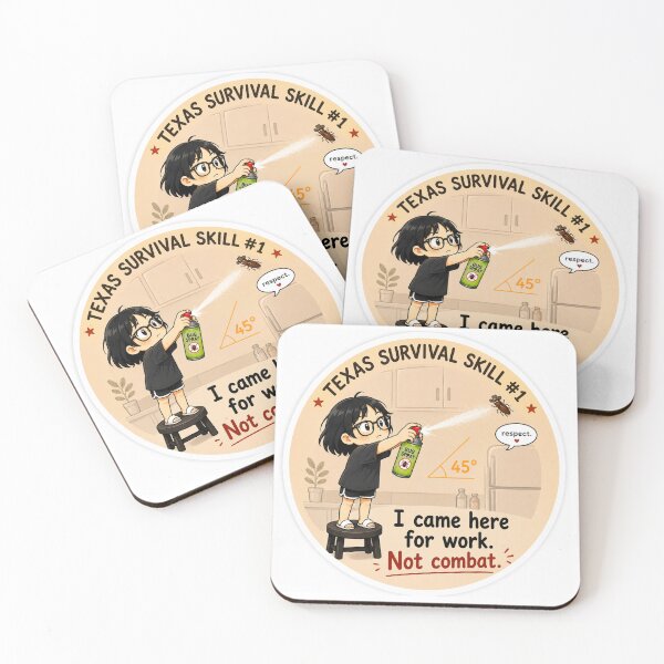 Item preview, Funny Texas Apartment Sticker | I Came Here For Work Not Combat designed and sold by Mentally In Cali.