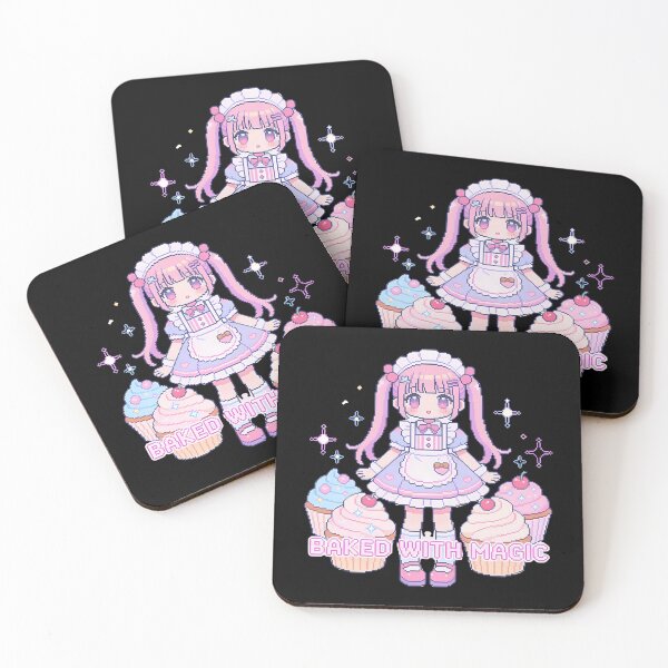 Item preview, Baked with Magic - Cute Pixel Art Maid and Cupcakes designed and sold by PotionPixelArt.