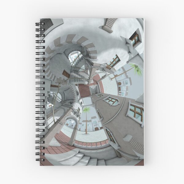 Item preview, Escher Up Down 3D - Impossible Surreal Architecture - Illusion Poster designed and sold by Keltoi-art.