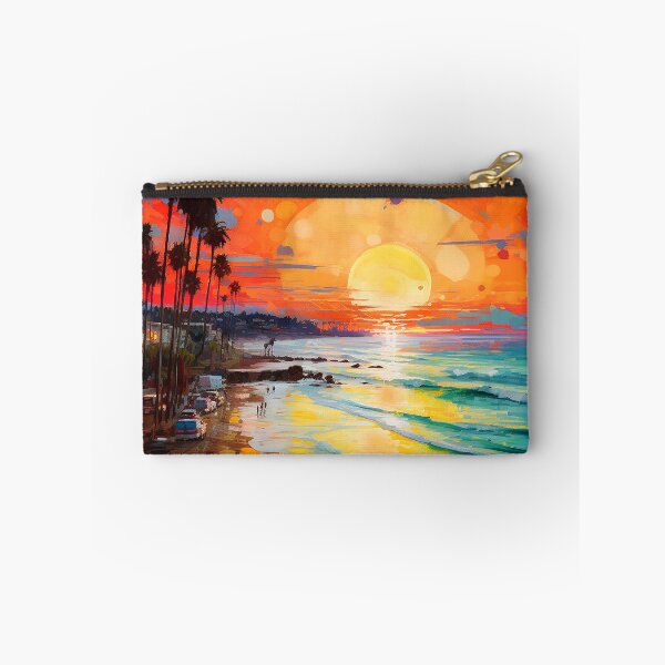 Item preview, Vibrant, Colorful Beach Sunset With Gentle Waves Design designed and sold by DEC02.