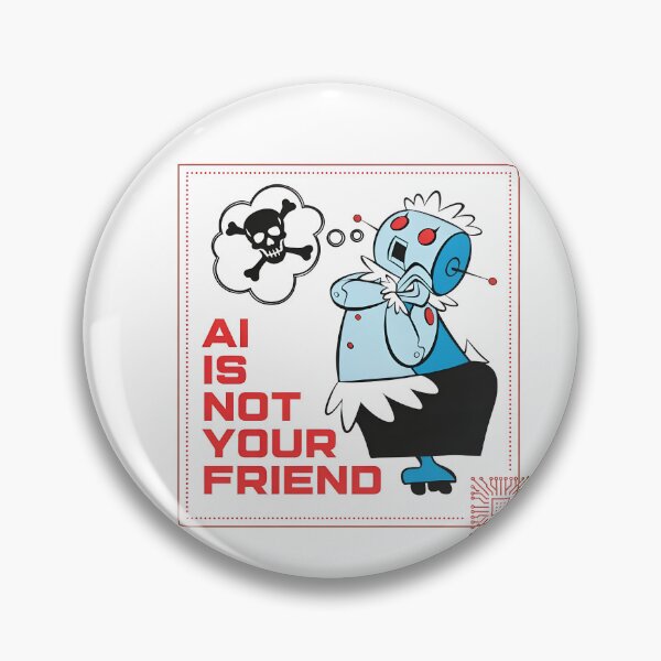 Item preview, Not Your Friend Retro Robot Warning Tech designed and sold by Noheqa.