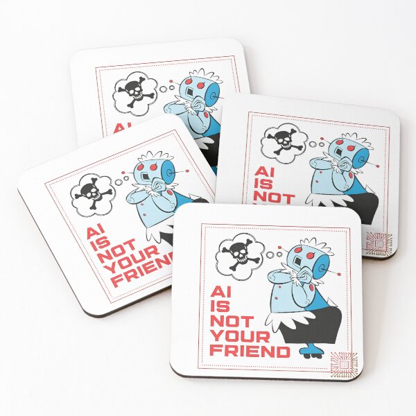 Item preview, Not Your Friend Retro Robot Warning Tech designed and sold by Noheqa.
