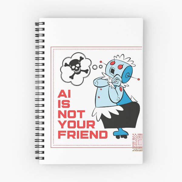 Item preview, Not Your Friend Retro Robot Warning Tech designed and sold by Noheqa.