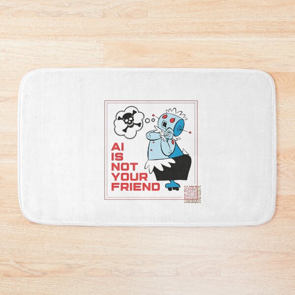 Item preview, Not Your Friend Retro Robot Warning Tech designed and sold by Noheqa.