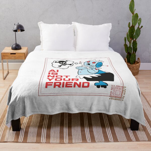 Item preview, Not Your Friend Retro Robot Warning Tech designed and sold by Noheqa.