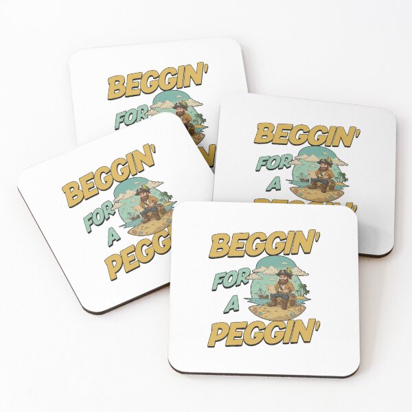 Item preview, beggin' for a peggin' funny pirate offensive inappropriate designed and sold by cass-vale-lab.