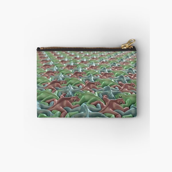 Item preview, Escher 3D Lizards - Colorful Tessellation Paving - Infinity Sticker designed and sold by Keltoi-art.