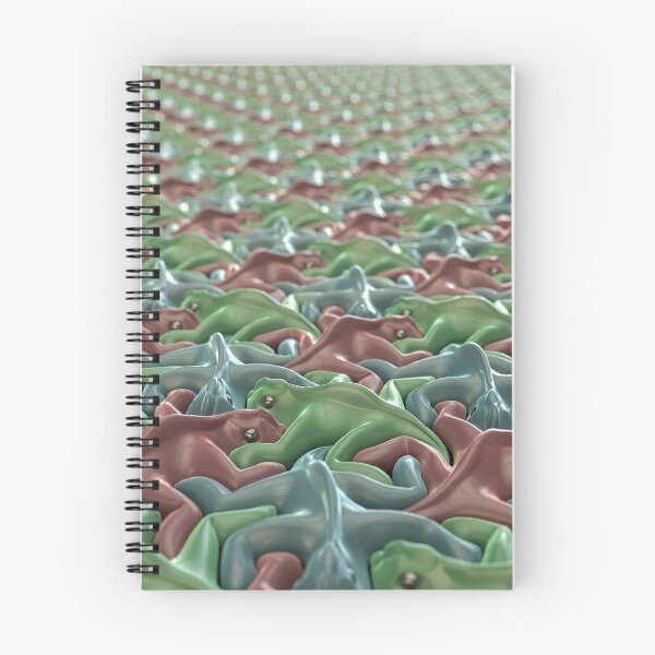 Item preview, Escher 3D Lizards - Colorful Tessellation Paving - Infinity Sticker designed and sold by Keltoi-art.