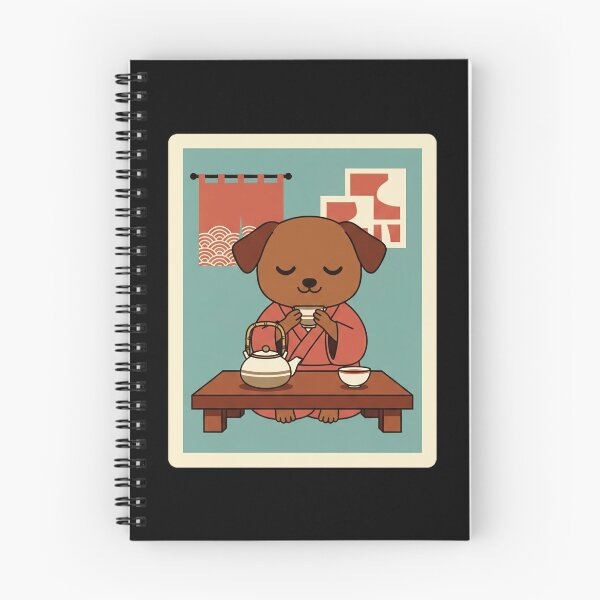 Item preview, Peaceful Tea Time Puppy in Cozy Japanese Inspired designed and sold by JordynLadukeg65.