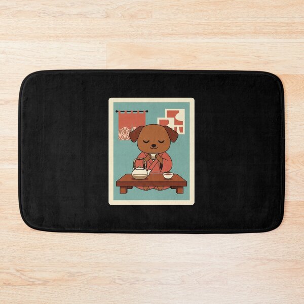 Item preview, Peaceful Tea Time Puppy in Cozy Japanese Inspired designed and sold by JordynLadukeg65.