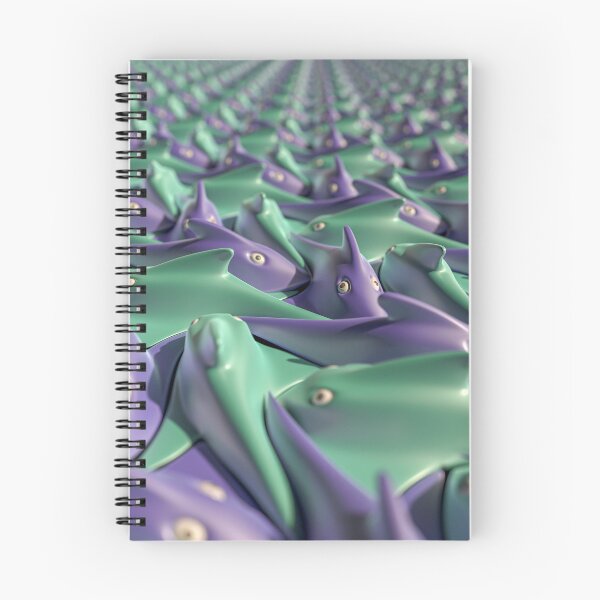 Item preview, 3D Escher Fish - Tessellation of Purple and Green Rays - Ocean Poster designed and sold by Keltoi-art.