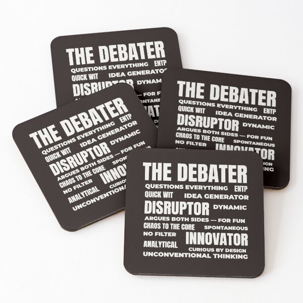 Item preview, ENTP – THE DEBATER TRAIT COLLAGE DESIGN | MBTI TRAIT COLLAGE SERIES – ENTP PERSONALITY EDITION designed and sold by WitLounge.