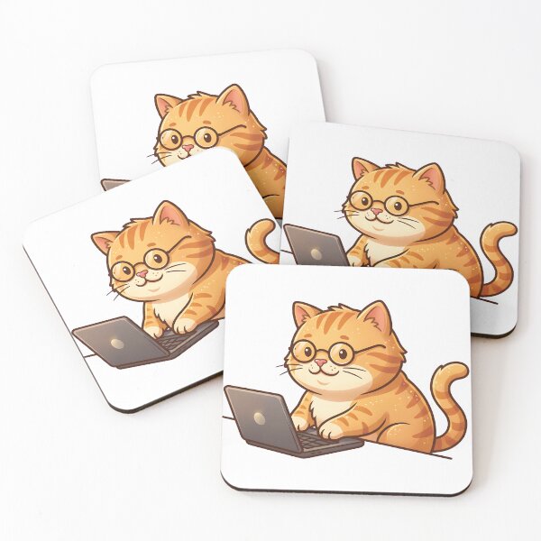 Item preview,  Orange Cat Working on a Laptop Orange Cat Working on a Laptop designed and sold by umiinuraa.