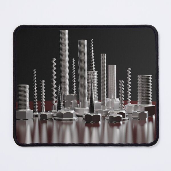 Item preview, Bolt City 3D - Skyline Screws Bolts - Minimalist Industrial Poster designed and sold by Keltoi-art.