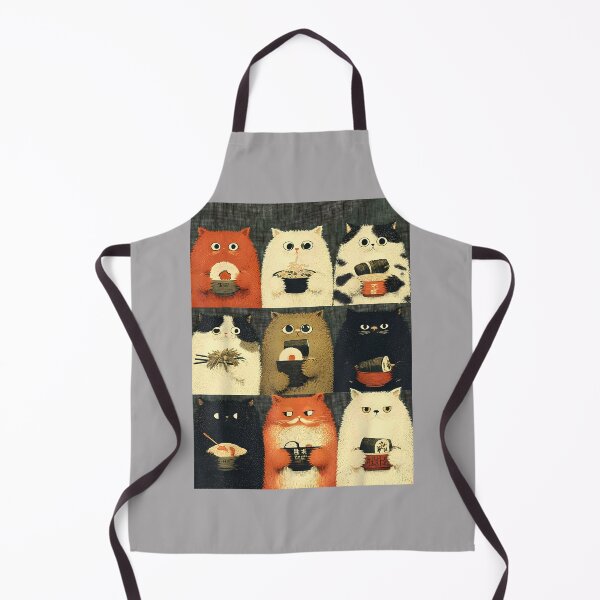 Item preview, Annoyed Japanese Cats Eating Snacks Cat Dad Graphic Tee_2 designed and sold by KathieFaugh.