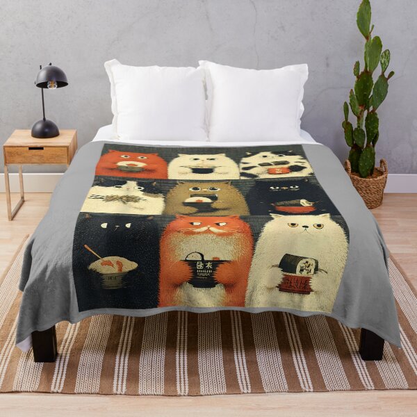 Item preview, Annoyed Japanese Cats Eating Snacks Cat Dad Graphic Tee_2 designed and sold by KathieFaugh.