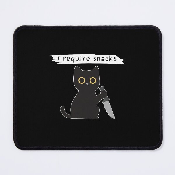 Item preview, Funny Cat Meme I Require Snacks Design Men Women Kids designed and sold by cass-vale-lab.