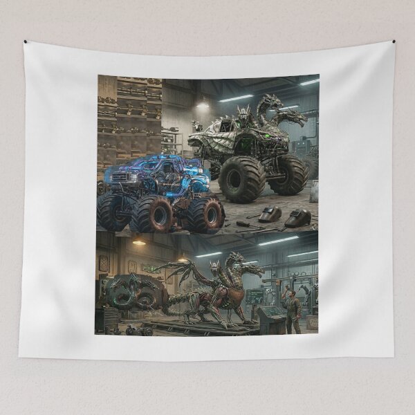Item preview, Zombie Brigade: Tri-Hydra Monster Truck & Cyber Dragon Mech designed and sold by TOCOCLAWS.