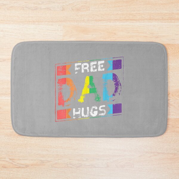 Item preview, Free Dad Hugs Rainbow Gay Pride LGBTQ Flag Papa Ally Men designed and sold by ArleneRowe.
