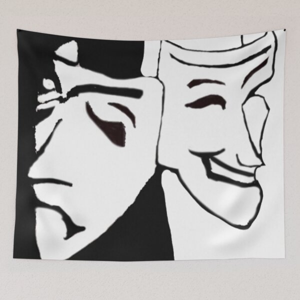 Item preview, Happy Sad Mask designed and sold by pinkyjainpan.