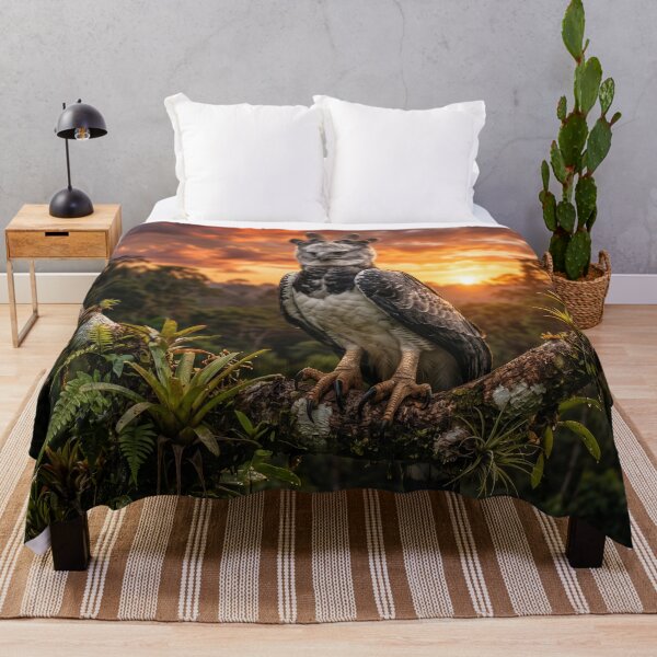 Item preview, Majestic Harpy Eagle at Sunset Jungle Art designed and sold by Natural life.