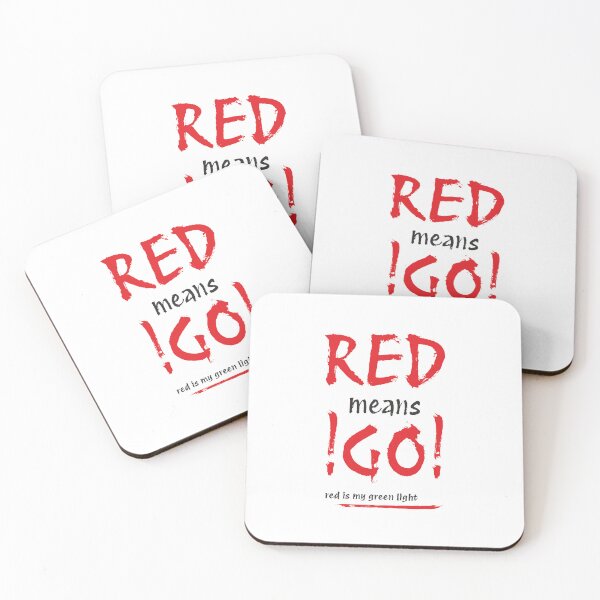 Item preview, RED means GO!! (Black+Red) designed and sold by Pencil & Pixel.
