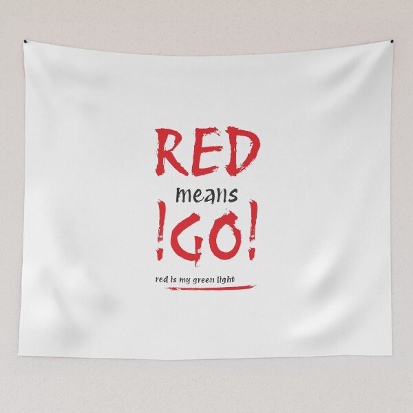 Item preview, RED means GO!! (Black+Red) designed and sold by Pencil & Pixel.