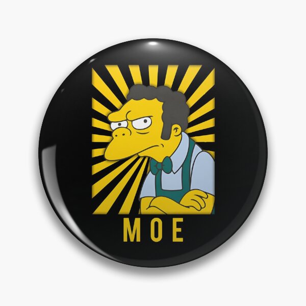 Item preview, Moe Szyslak Retro Sunburst Grumpy Tavern Bartender designed and sold by MindrootEchoart.