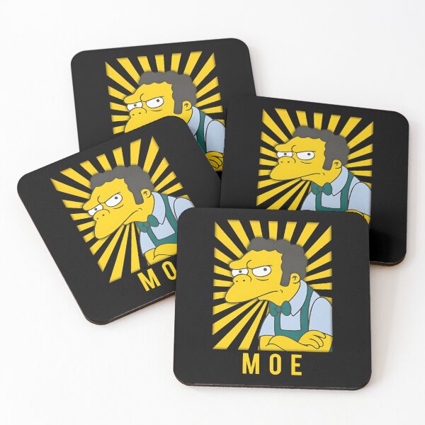 Item preview, Moe Szyslak Retro Sunburst Grumpy Tavern Bartender designed and sold by MindrootEchoart.