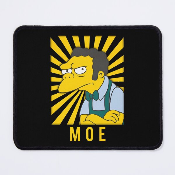 Item preview, Moe Szyslak Retro Sunburst Grumpy Tavern Bartender designed and sold by MindrootEchoart.