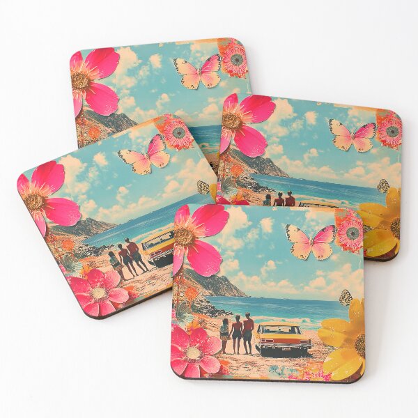 Item preview, Nostalgic Pop Art Tropical Beach Vintage Postcard-Style  designed and sold by DEC02.