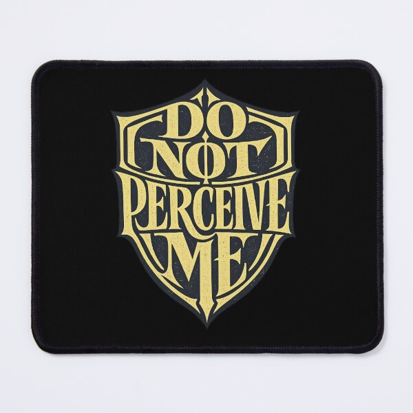Item preview, Do Not Perceive Me Typographic Crest Tee designed and sold by PhylonBoxx.