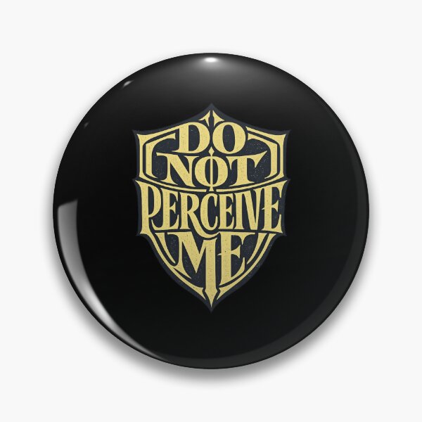 Item preview, Do Not Perceive Me Typographic Crest Tee designed and sold by PhylonBoxx.