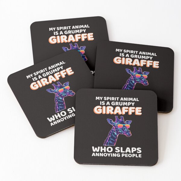 Item preview, MY SPIRIT ANIMAL IS A GRUMPY GIRAFFE | SPIRIT ANIMAL HUMOR SERIES —  PROCEED WITH CAUTION EDITION designed and sold by WitLounge.