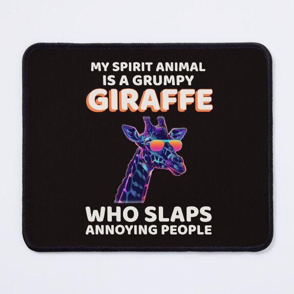 Item preview, MY SPIRIT ANIMAL IS A GRUMPY GIRAFFE | SPIRIT ANIMAL HUMOR SERIES —  PROCEED WITH CAUTION EDITION designed and sold by WitLounge.