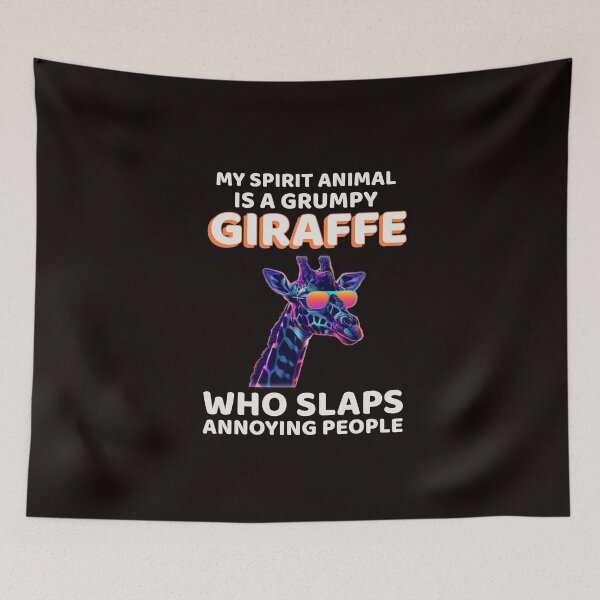 Item preview, MY SPIRIT ANIMAL IS A GRUMPY GIRAFFE | SPIRIT ANIMAL HUMOR SERIES —  PROCEED WITH CAUTION EDITION designed and sold by WitLounge.