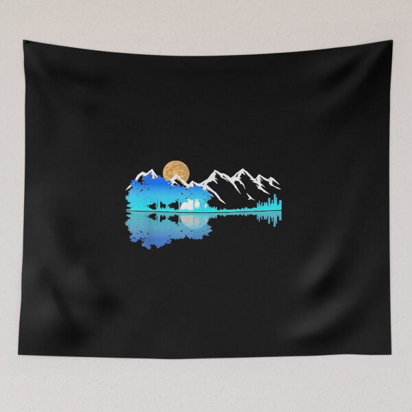 Item preview, Guitar Lake Shadow Love Guitar Musician designed and sold by cass-vale-lab.