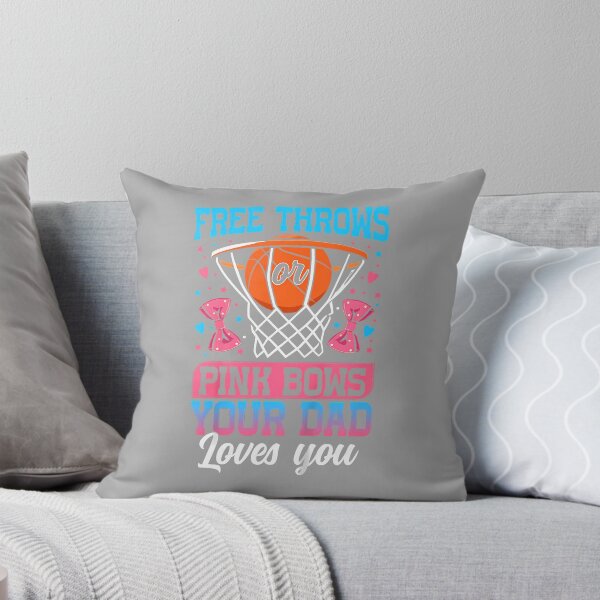 Item preview, Free Throws or Pink Bows Dad Loves You Gender Reveal designed and sold by ArleneRowe.