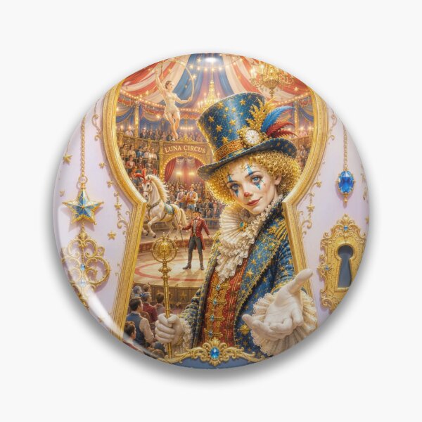 Item preview, Celestial Circus Ringmaster – Enchanted Moonlit Carnival Fantasy Art designed and sold by sunbowjp stadio.