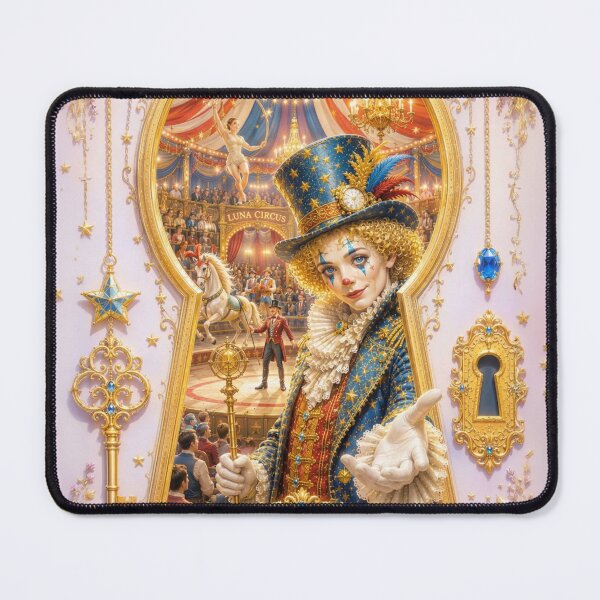 Item preview, Celestial Circus Ringmaster – Enchanted Moonlit Carnival Fantasy Art designed and sold by sunbowjp stadio.