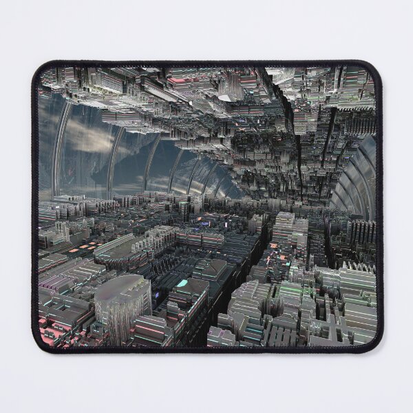 Item preview, Dystopian 3D Megacity - Dark Futuristic City - Blade Runner Poster designed and sold by Keltoi-art.