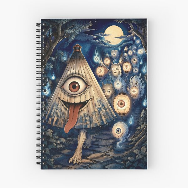 Item preview, Chōchin Obake and Hitotsume Kozō Night Parade | Japanese Yokai Lantern Spirit Art designed and sold by kaxymax.