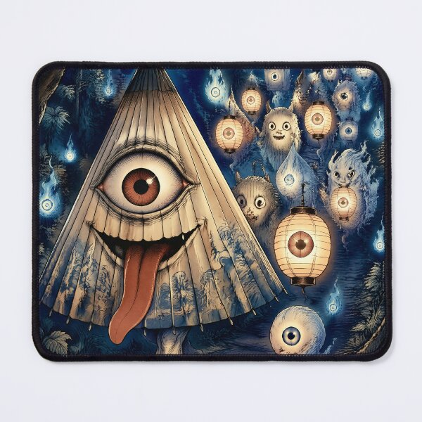Item preview, Chōchin Obake and Hitotsume Kozō Night Parade | Japanese Yokai Lantern Spirit Art designed and sold by kaxymax.