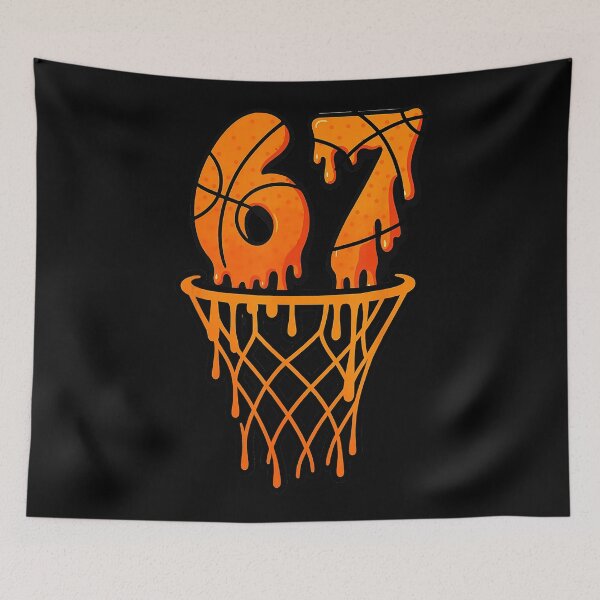 Item preview, Dripping 67 Basketball Hoop with Playful Street Court Vibes designed and sold by allistermariam.
