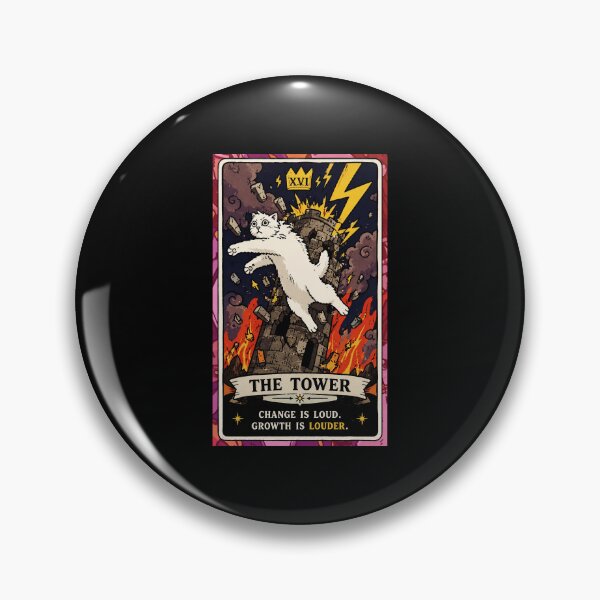 Item preview, Dramatic Cat Tower Card Retro Fortune Telling Illustration designed and sold by ferminhays.