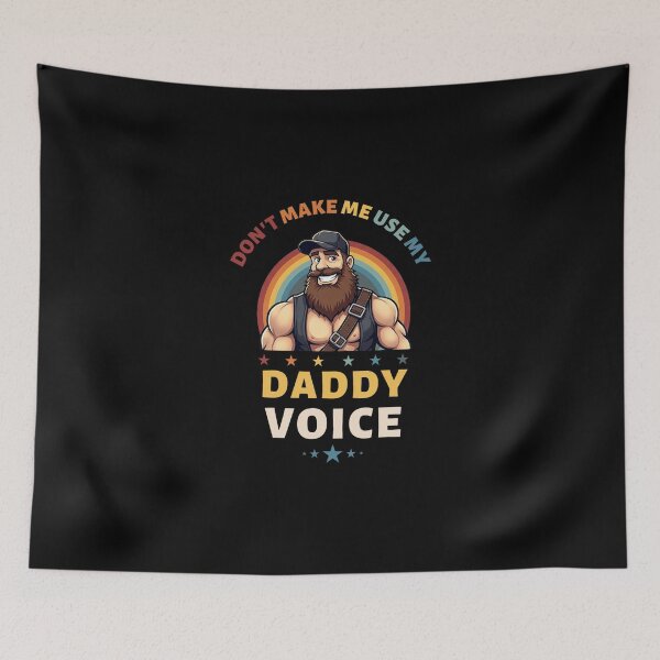 Item preview, Mens Don't Make Me Use My Daddy Voice Funny Gay Bear Pride designed and sold by cass-vale-lab.
