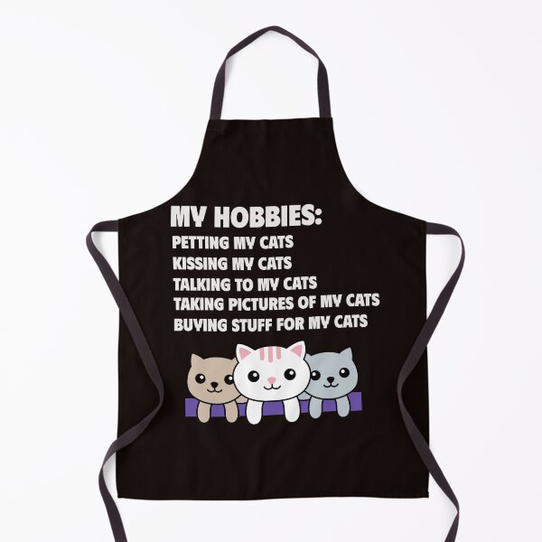 Item preview, MY HOBBIES INCLUDE: PETTING KISSING TALKING CATS | SASSY CRITTERS SERIES — CAT LOVER EDITION designed and sold by WitLounge.